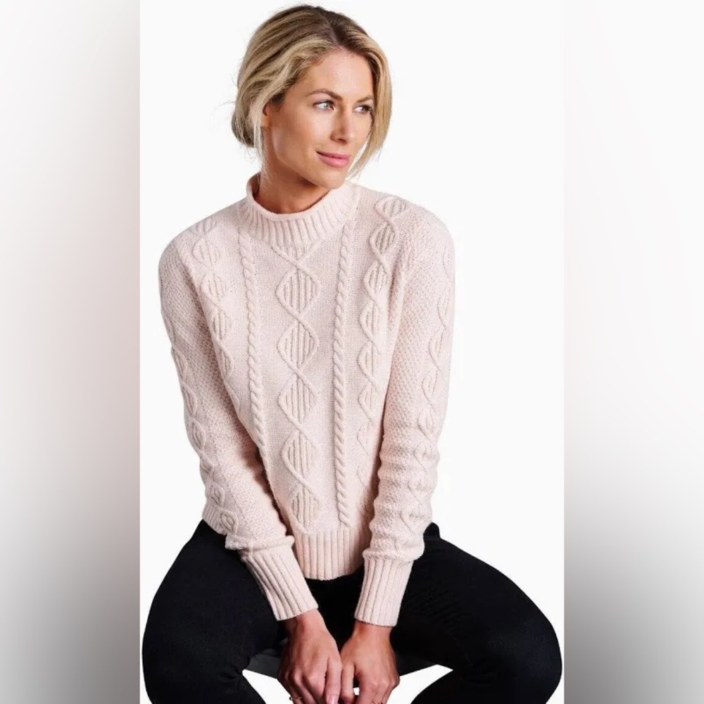 KÜHL Helena Cable Sweater - Pale Pink